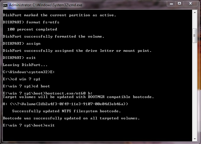 Command Boot Disk Vista