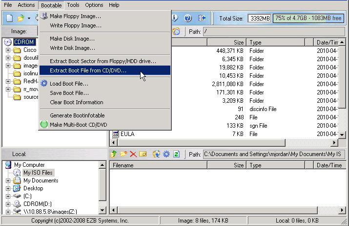 Ultraiso 9 usb create boot partition