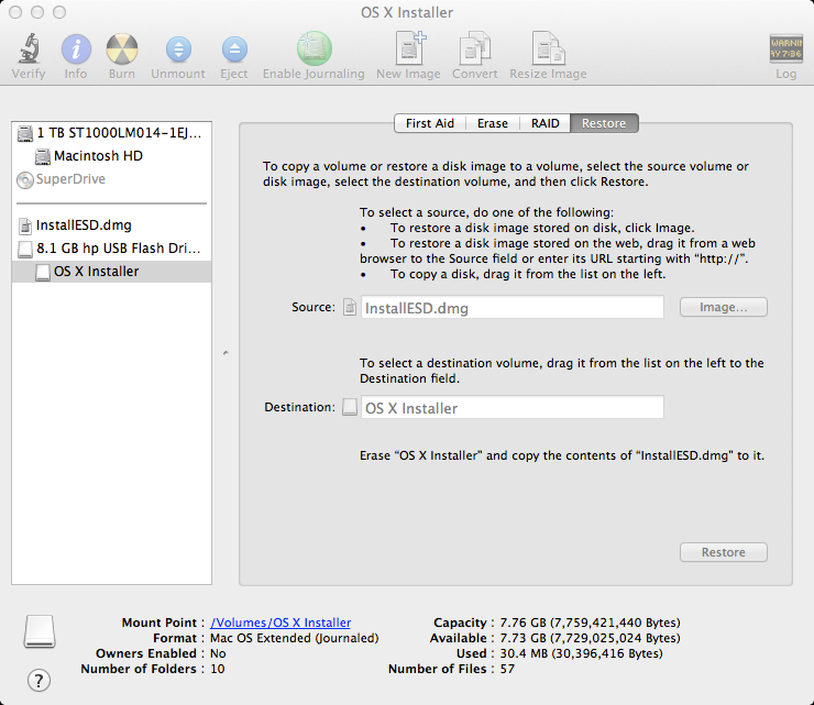 Flash Drive Install Mac Os X