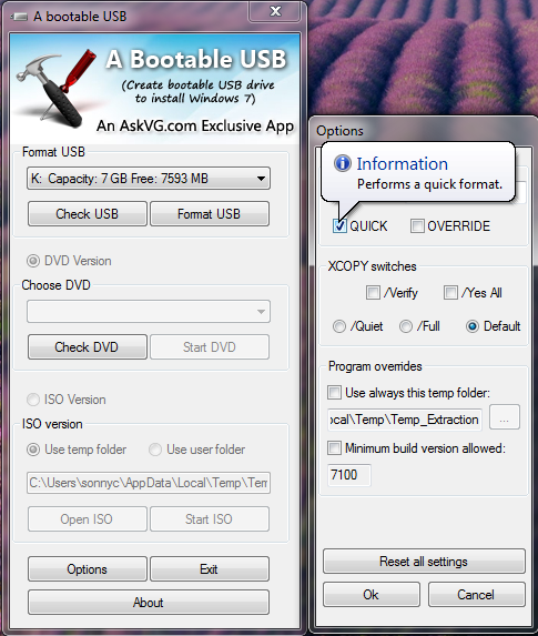a bootable us 6