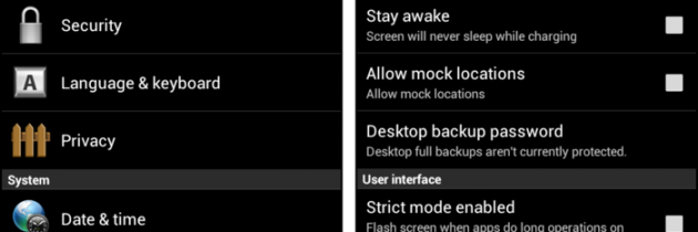 USB debugging for Android device